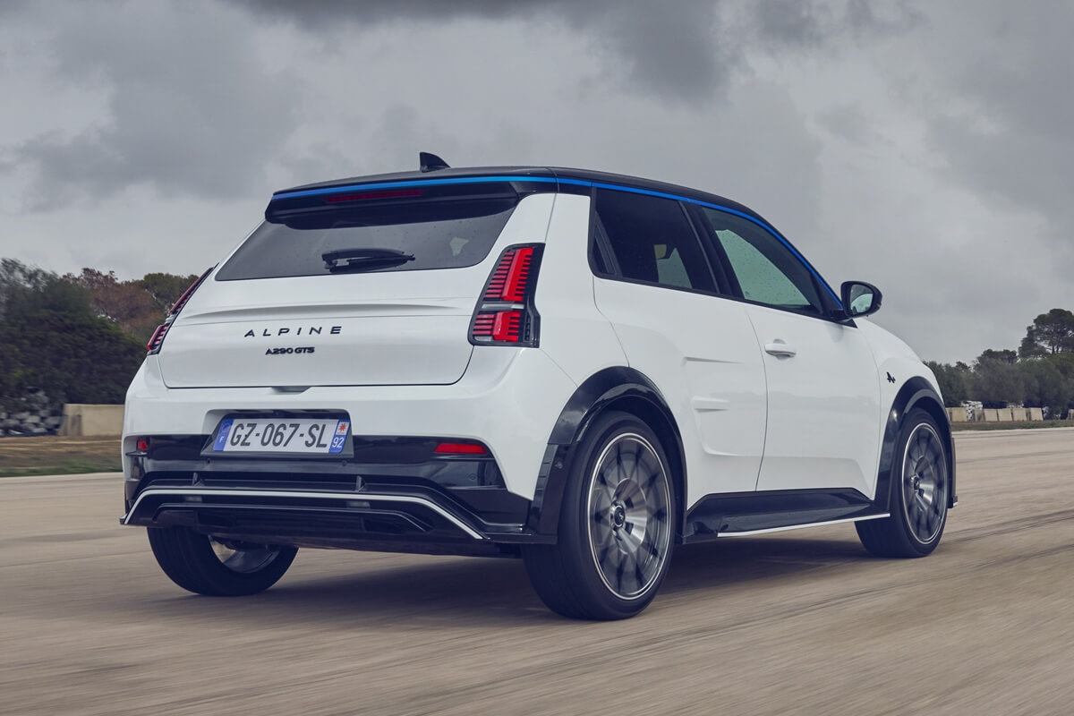 Alpine A290 (2026) vista posteriore