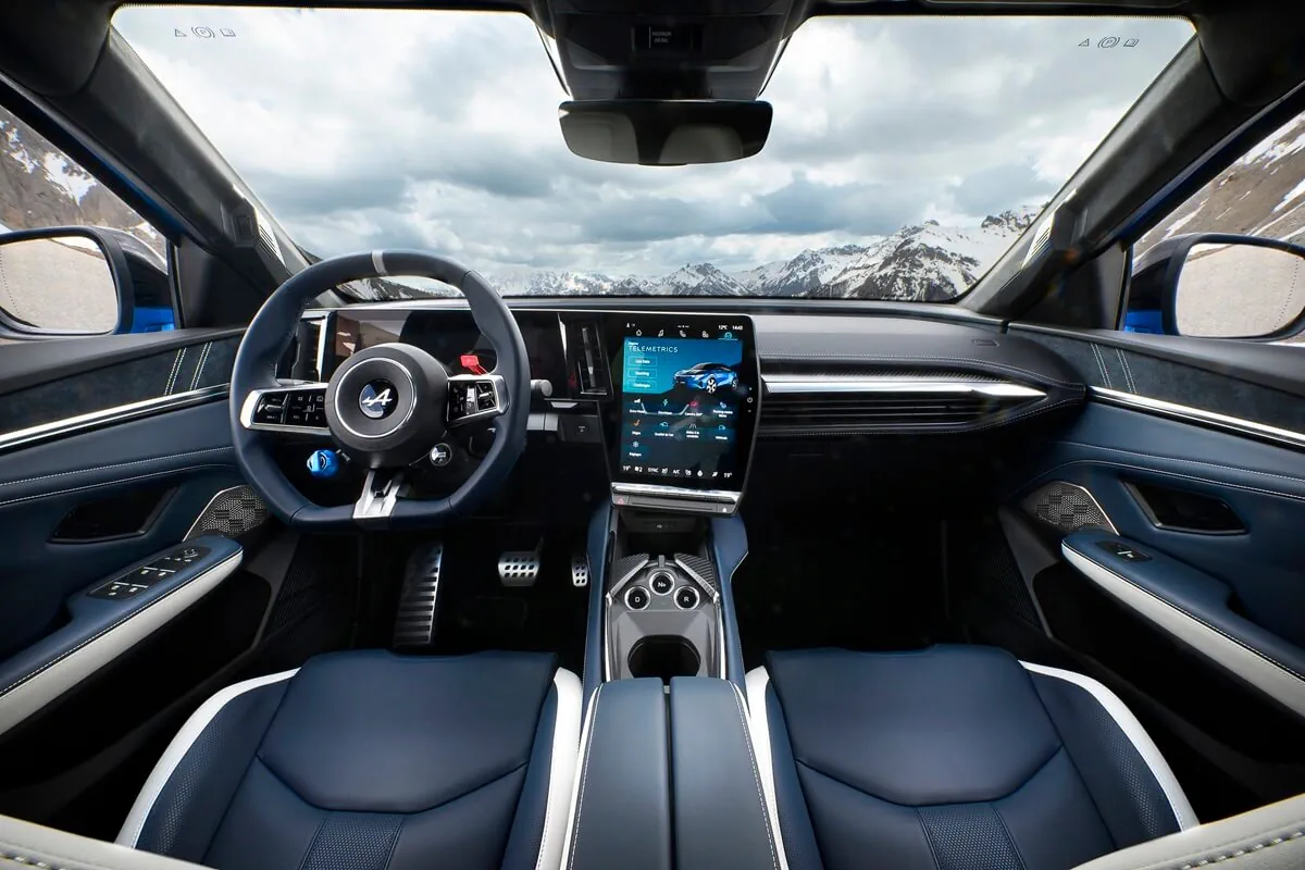 Alpine A390 (2026) vista cruscotto