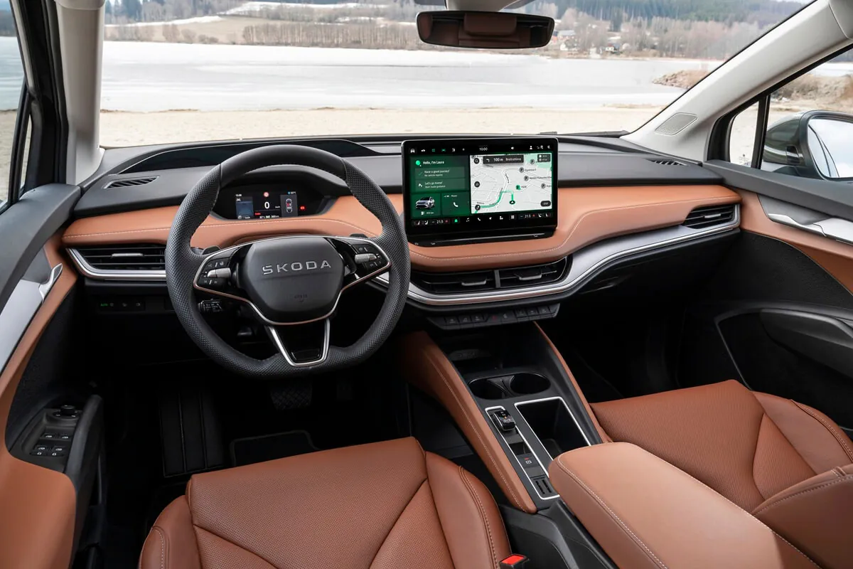 Skoda Enyaq (2026) vista cruscotto